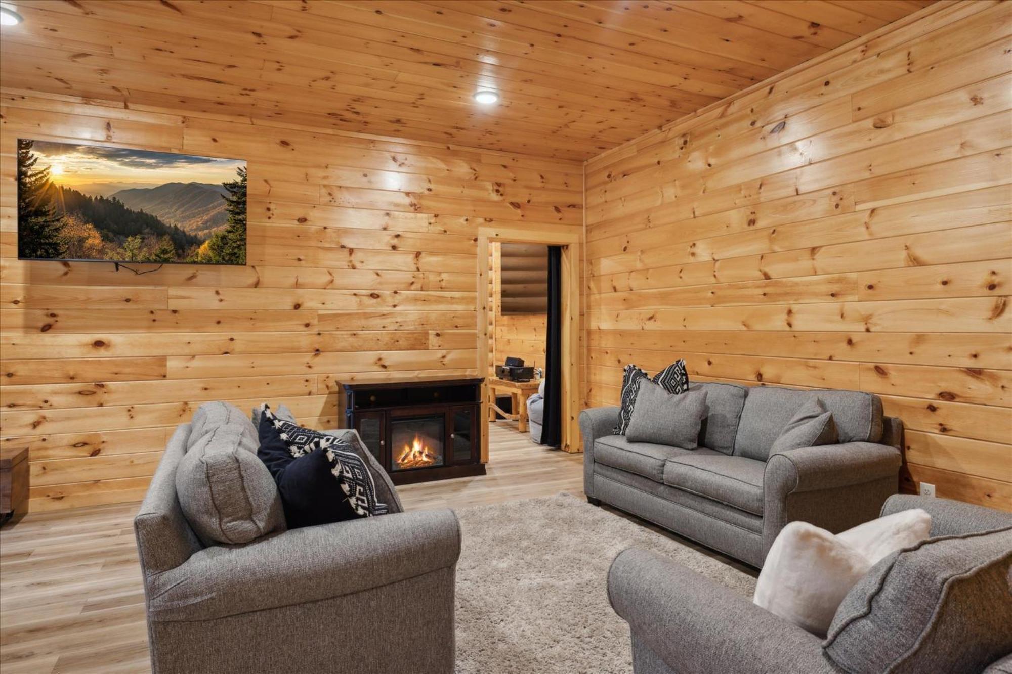 Hot Tub Fire Pit Game Room Theater Easy Access Sleeps 12 - Black Bear Lodge Pigeon Forge Eksteriør bilde